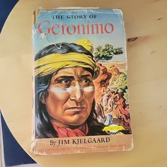 VTG THE STORY OF GERONIMO BY JIM KJELGAARD SIGNATURE BOOK HARDBACK With DJ 1958 - Picture 14 of 14